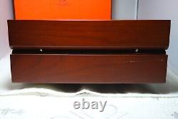 Hermes EX-Large & EX-Heavy Lacquer Wood & Suede Lined Watch Jewelry Display Case