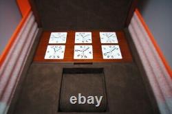 Hermes EX-Large & EX-Heavy Lacquer Wood & Suede Lined Watch Jewelry Display Case