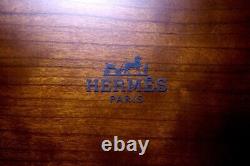 Hermes EX-Large & EX-Heavy Lacquer Wood & Suede Lined Watch Jewelry Display Case