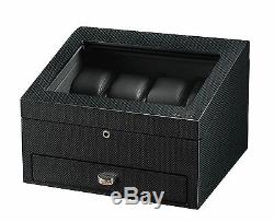High Quality VOLTA Carbon Fiber 8 Watch Display Case / Storage Box with Drawer