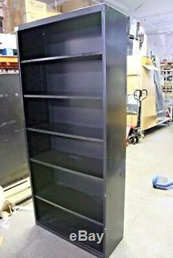 Hon Steel Six Shelf Bookcase Adjustable Display Storage Case 13.5D 34W 78H