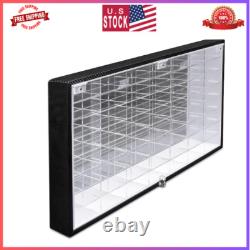 Hot Wheels 1/64 Scale Diecast Display Case Storage Cabinet Shelf Wall Mount Rack