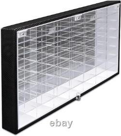 Hot Wheels 1/64 Scale Diecast Display Case Storage Cabinet Shelf Wall Mount Rack