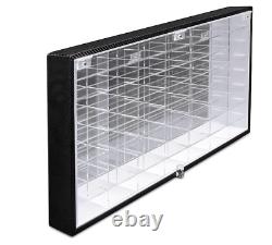 Hot Wheels 1/64 Scale Diecast Display Case Storage Cabinet Shelf Wall Mount Rack