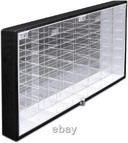 Hot Wheels 1/64 Scale Display Case Storage Wall Mount Rack for 56 Hot Wheels
