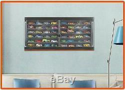 Hot Wheels 50 Cars Display Storage Case Wall Mountable Stand Alone Exclusive