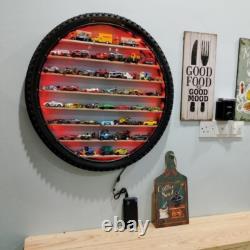 Hot Wheels Car Matchbox Wall Display Shelf Toy Storage Display Case Cabinet LED