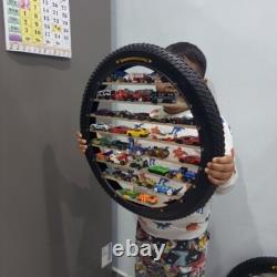 Hot Wheels Car Matchbox Wall Display Shelf Toy Storage Display Case Cabinet LED