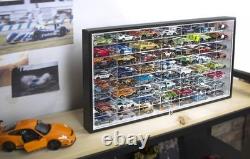 Hot Wheels Diecast Display Case Wall Mount Acrylic Storage Shelf for 56 Cars