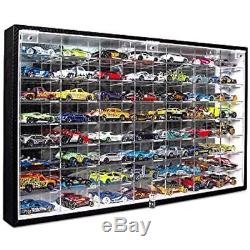 Hot Wheels Vehicles 1/64 Scale Diecast Display Case Storage Cabinet Shelf Wall X