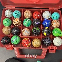 Huge 150+ Bakugan Battle Brawlers & Storage Cases Tin Mixed Lot (No Cards)