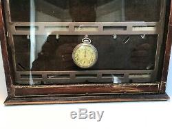 INGERSOLL POCKET WATCH STORE DISPLAY CASE FROM THE 1920s TO THE 1930s