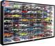JACKCUBE Design Hot Wheels 1/64 Scale Diecast Display Case Storage Cabinet Shelf