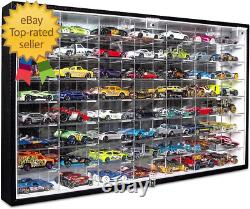 JACKCUBE Design Hot Wheels 1/64 Scale Diecast Display Case Storage Cabinet Shelf