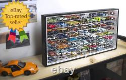 JACKCUBE Design Hot Wheels 1/64 Scale Diecast Display Case Storage Cabinet Shelf