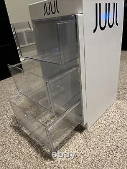 JUULS White Display Case For Home Store Retail Lock 3 Drawer with Keys
