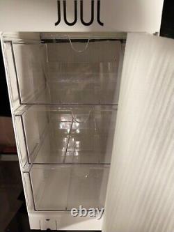 JUULS White Display Case For Home Store Retail Lock 3 Drawer with Keys Brand New