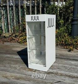 JUULS White Store Display Case Home House Countertop Cabinet Man Cave Metal