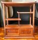 Japanese Wood Storage Display Shelf Stand Case Tea Chest H9.1&times;W7.9&times;D3.5in Retro