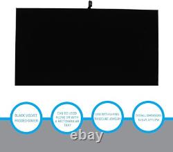 Jewelry Display Case Carrying 12 Trays 12 Black Velvet Pads Inserts
