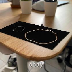 Jewelry Display Case Carrying 12 Trays 12 Black Velvet Pads Inserts