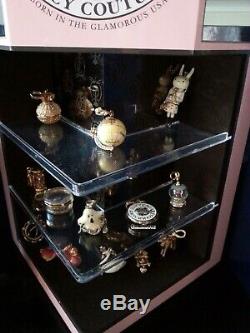 Juicy Couture Mirrored Tall Pink Display Case for Storage of Charms & jewelry