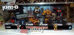 KRE-O Toys R us 40 Transformers Bumblebee Optimus Prime Store Display Case New