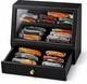 Knife Display Case 22+ Wood Black EDC Pocket Knives Organizer Drawer Storage Box