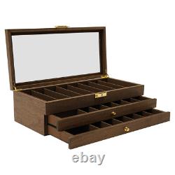 Knife Display Case, Knife Storage Box, 3-Tier Knife Display Case Organizer