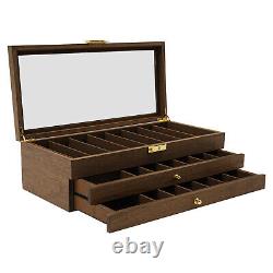 Knife Display Case, Knife Storage Box, 3-Tier Knife Display Case Organizer