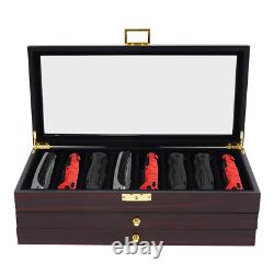 Knife Display Case, Knife Storage Box, 3-Tier Knife Display Case Organizer