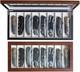 Knife Display Case Organizer Storage 8 Pocket Knives, Folding Knife Holder with