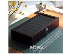 Knife Display Case Two-Tier Pocket Knife Case Box Storage for 15-17 Pocket Kn