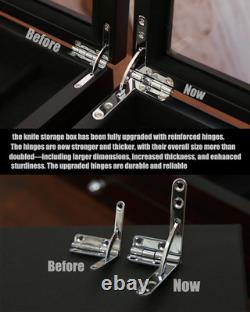Knife Display Case Two-Tier Pocket Knife Case Box Storage for 15-17 Pocket Knive