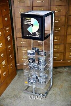 Kodak Camera Store Display Case Vintage Film Cabinet Light up Box RARE