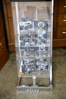 Kodak Camera Store Display Case Vintage Film Cabinet Light up Box RARE