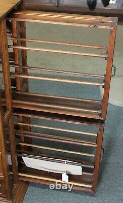 LARGE Antique 1880s A. N. RUSSELL & SONS Oak Country Store RIBBON DISPLAY CABINET