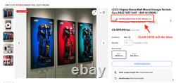 LEGO Display Frame Wall Mount Storage Technic Cars FREE FAST SHIP$89 IN STORE