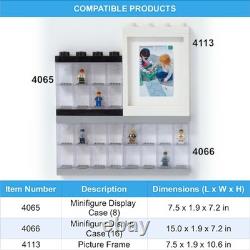 LEGO Storage Product 40650603X6 Minifigure Display Case 8 (Pack of 6) Black NEW