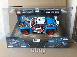 LEGO Technic Rally Car set 42077 Store Display Case with Working Lights