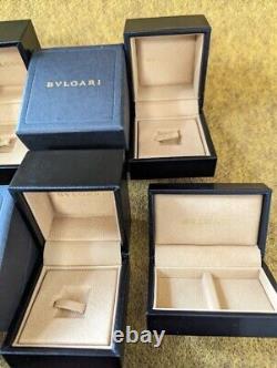 LOT Bvlgari Case Jewelry Display Box Storage RING Empty set 800221023 YZ