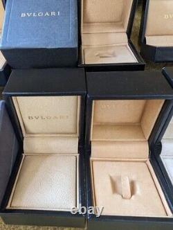 LOT Bvlgari Case Jewelry Display Box Storage RING Empty set 800221023 YZ
