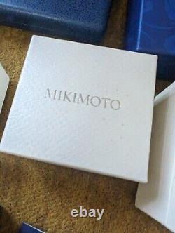 LOT MIKIMOTO Case box necklace RING bridal Display Storage Empty 64041023 YZ