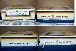 LOT of 6 1976 Boker Olde Stag Knife Assortment 3 Patterns Store Display Box/Case