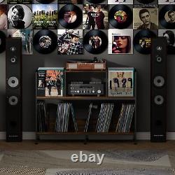 LP Vinyl Record Storage Cabinet Album Display Rack Shelving Book Case Cube Craft