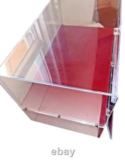 Large 22 Wood & Acrylic Locking Showcase Perfect for Knives, Watches, EDC