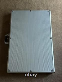 Large Aluminum Hard Case 32x23 Black Felt Lined Storage Display Trading Cards