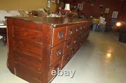 Large Antique Country Store Counter-kitchen Island