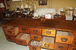 Large Antique Country Store Counter-kitchen Island