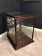 Large Antique Glass Display Case General Store Cabinet Case